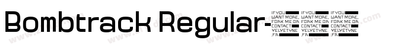 Bombtrack Regular字体转换